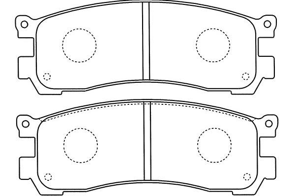 KAVO PARTS Комплект тормозных колодок, дисковый тормоз BP-4571
